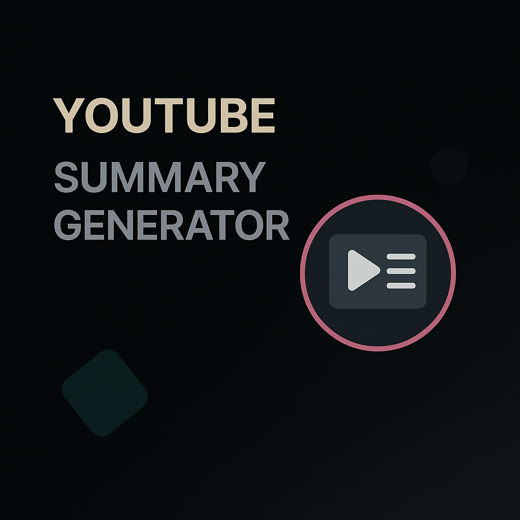 YouTube Video Summarizer Project